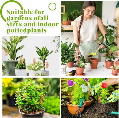 NACHLYNN 6 Pack Electroculture Plant Stakes Soft Copper Wire Long Copper Garden Stakes Pure Electro Culture Gardening for Gardening Growing Plants and Vegetables
