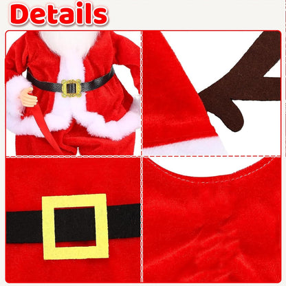 Porch Goose Christmas Outfits Clothes for 23 Inch Porch Goose Costume for Yard Lawn Outdoor Garden Patio Statue