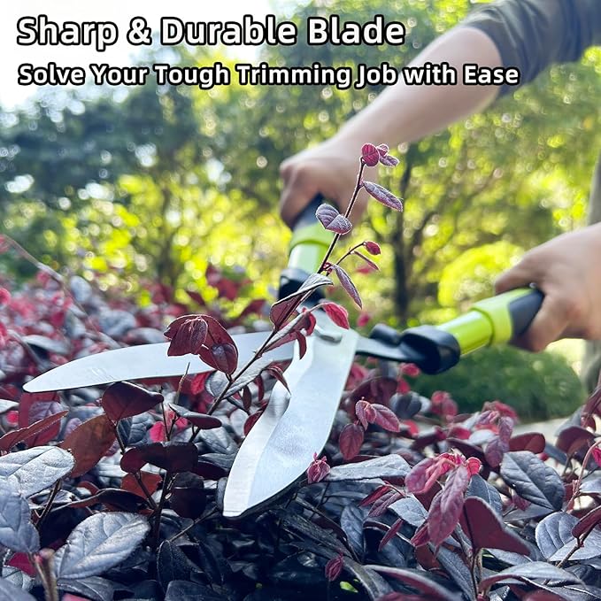 Loppers Hedge Clippers Garden Shears, 3PCS Yard Tools Combo Set Tree, Shrub & Bush Care Kit for Lawn Garden, Branch Cutter with Compound Action Tree Trimmer & Trimming Borders