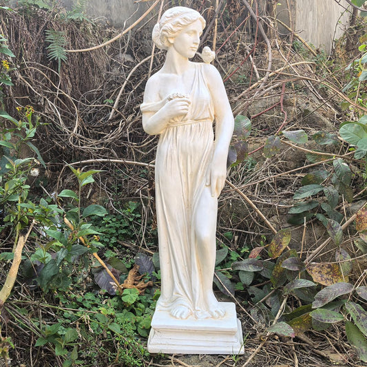 Outdoor Statue, Nymph Sculpture Goddess of Greek Mythology Roman Style for Garden Patio Yard Lawn