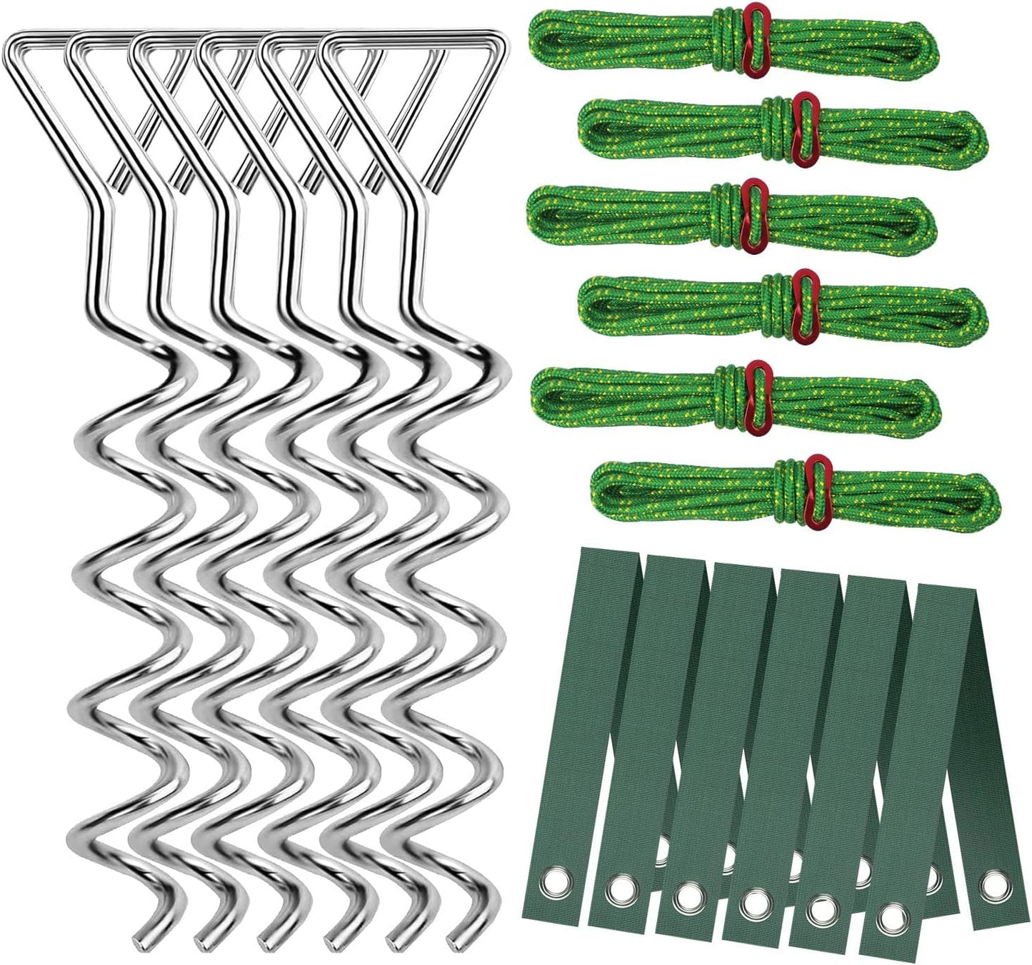 Spiral Tree Stake Kit, Tree Stakes and Supports for Leaning Trees, Protect Trees from Bad Weather