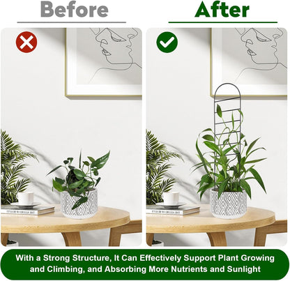 Outdoor Plant Trellis for Climbing Plants, Metal Garden Trellis for Potted Plants,Plant Stakes for Indoor Plants Accessories Hoya,Flower,Plant Support,Plant Gifts (4PCS)