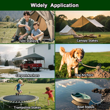 Rebar Stakes 48 Inch 1/2 Inch Diameter Heavy Duty Metal Tree Spikes 6Pcs, Garden Rope Fence Stake for Creating a Rope Border Around Flower Beds, Fence, Trees, Garden Paths, Walkways, Fountains (Black)