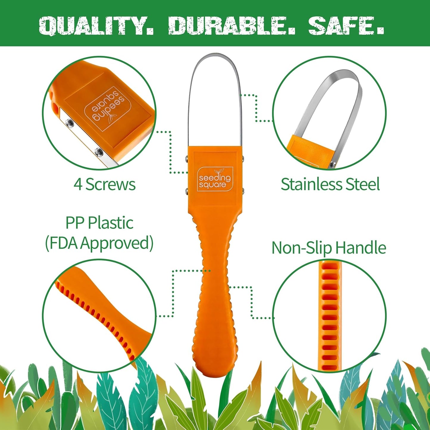 Seeding Square Product Pack - Sneaky Weeder, Garden Harvest Apron & Handheld Pollinator Tool