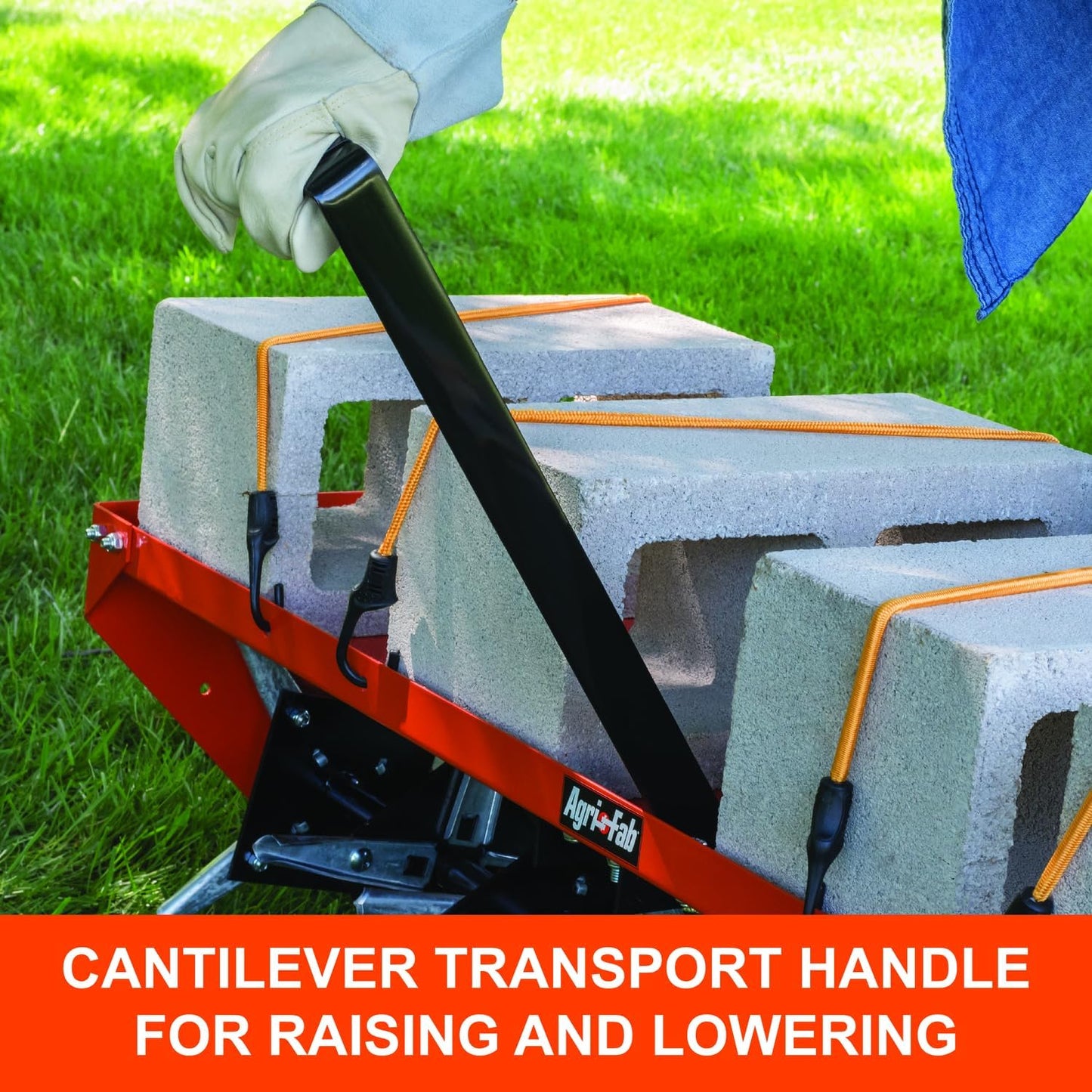 Agri-Fab 45-0299 48" Tow Behind Lawn Plug Aerator with Universal Hitch; Designed to Pull Behind Lawn & Garden Tractors