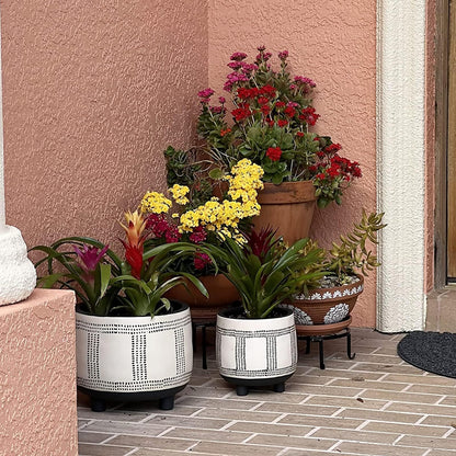 Autopromake 5 Pack Metal Plant Stands,Heavy Duty Potted Holder for Flower Pot,Indoor Outdoor Metal