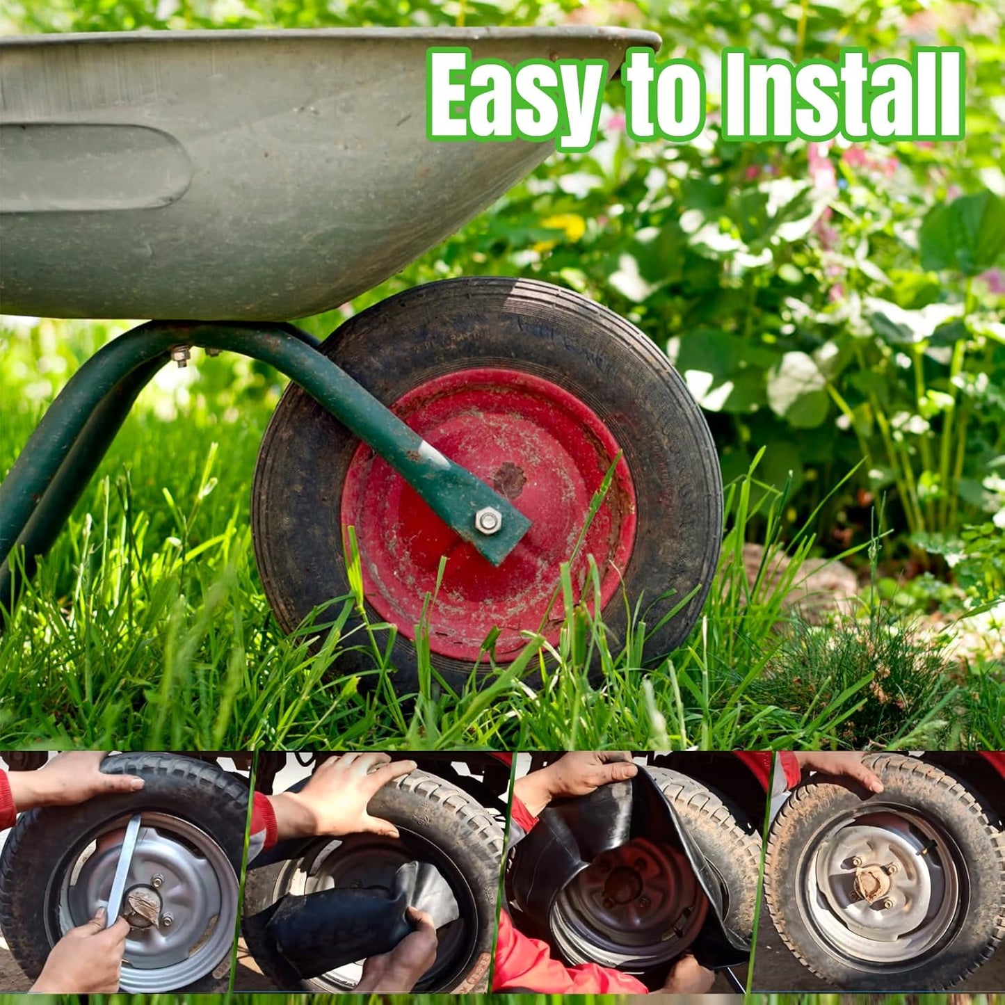 20x8.00-8" 20x10.00-8" Inner Tubes, 2 Pack Heavy Duty Replacement Tire Inner Tubes 20x8-8, 20x10-8 with Straight Valve Stem for Lawn Mowers, Tractors, Hand Trucks, Wheelbarrows, Trolleys, Wagons