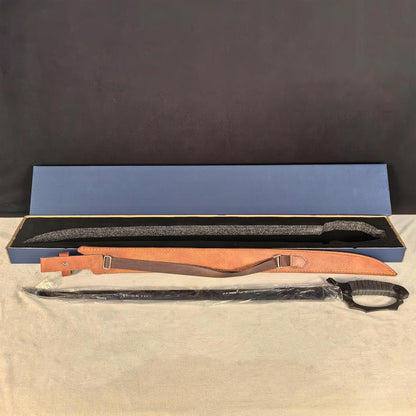 SV Handmade cast Manganese Steel Chopping Blade Sword, Full Tang, Outdoor, Hunting, Camping, Hiking, Survival, with Protective Cover, Multiple Styles to Choose from