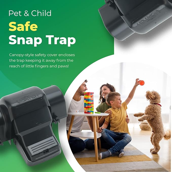 Rat Traps Indoor and Outdoor - 2 Pack Dual-Entry Large Rat Trap Outdoor and Indoor for Home, Garden and Restaurant with 99.9% Trap Rate | Easy to Use Rodent Traps with Safe Hands Free Design