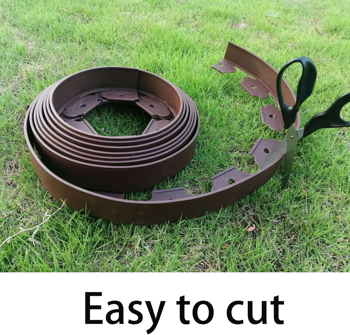 Landscape Edging,40FT Plastic Garden Edging with 40 Stakes,2 Inch Tall Lawn Edging for Lawn,Yard,Flower Gardens Border