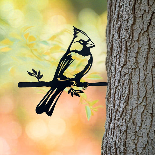 Memorial Cardinal Bird Garden Statue, Metal Birds Yard DéCor, Outdoor Bird DéCor, for Backyards, Patios and Outdoor Spaces, Best Memorial Gifts for Women