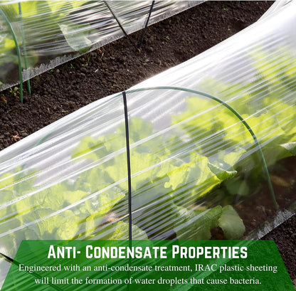 Farm Plastic Supply - Clear Coolmax Greenhouse Plastic Sheeting - 6 Mil - 4 Year UV Resistant Infrared Anti-Condensate Green House Covering Thermal Greenhouse Plastic 6 mil (50' x 30')