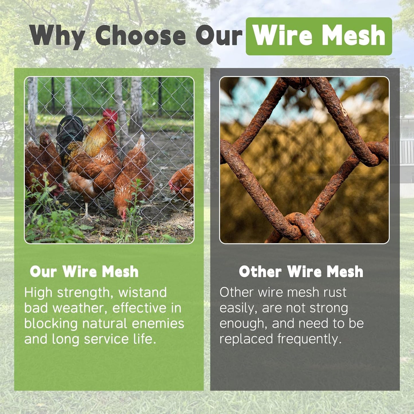 HOSTIC 4FTx150FT Chicken Wire Netting 2IN Mesh Galvanized Wire Hexagonal Fencing for Poultry Garden Fence Barrier