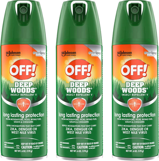 RaidOFF Off Deep Woods Insect Repellent 6oz (Pack of 3)