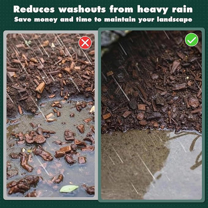 Mulch and Rock Glue for Landscaping Pea Gravel Glue Landscape Rock Adhesive for Garden, Fast-Dry, Non-Toxic Mulch Binder Stabilizer for Gravel, Stones and Bark 34fl oz
