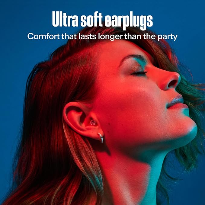 Alpine PartyPlug Concert Ear Plugs with 19dB Noise Reduction - Reusable Hearing Protection for