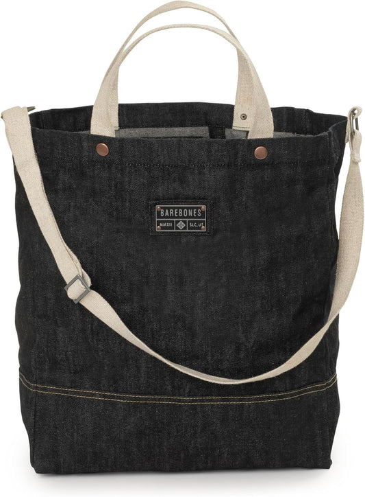 Barebones Neelum Large Waxed Canvas Tote Bags - Heavy Duty Canvas Bag and Reusable Grocery Bag