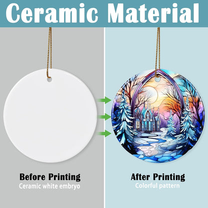 Christmas Ornament - Winter Sunrise Heirloom Keepsake for Christmas Tree & Gift Idea