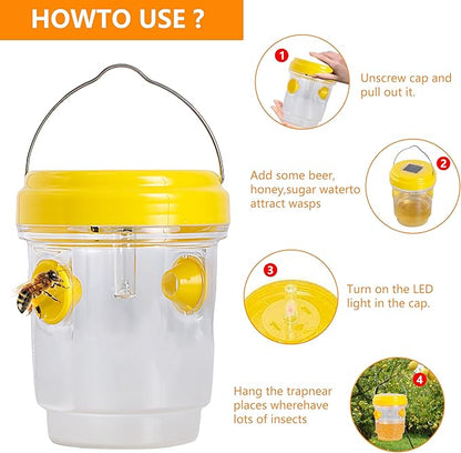 3 Pack Wasp Traps Outdoor Hanging