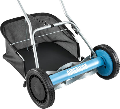American Lawn Mower Company 20-Inch 5-Blade Walk Behind Reel Mower with Grass Catcher