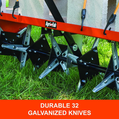 Agri-Fab 45-0299 48" Tow Behind Lawn Plug Aerator with Universal Hitch; Designed to Pull Behind Lawn & Garden Tractors