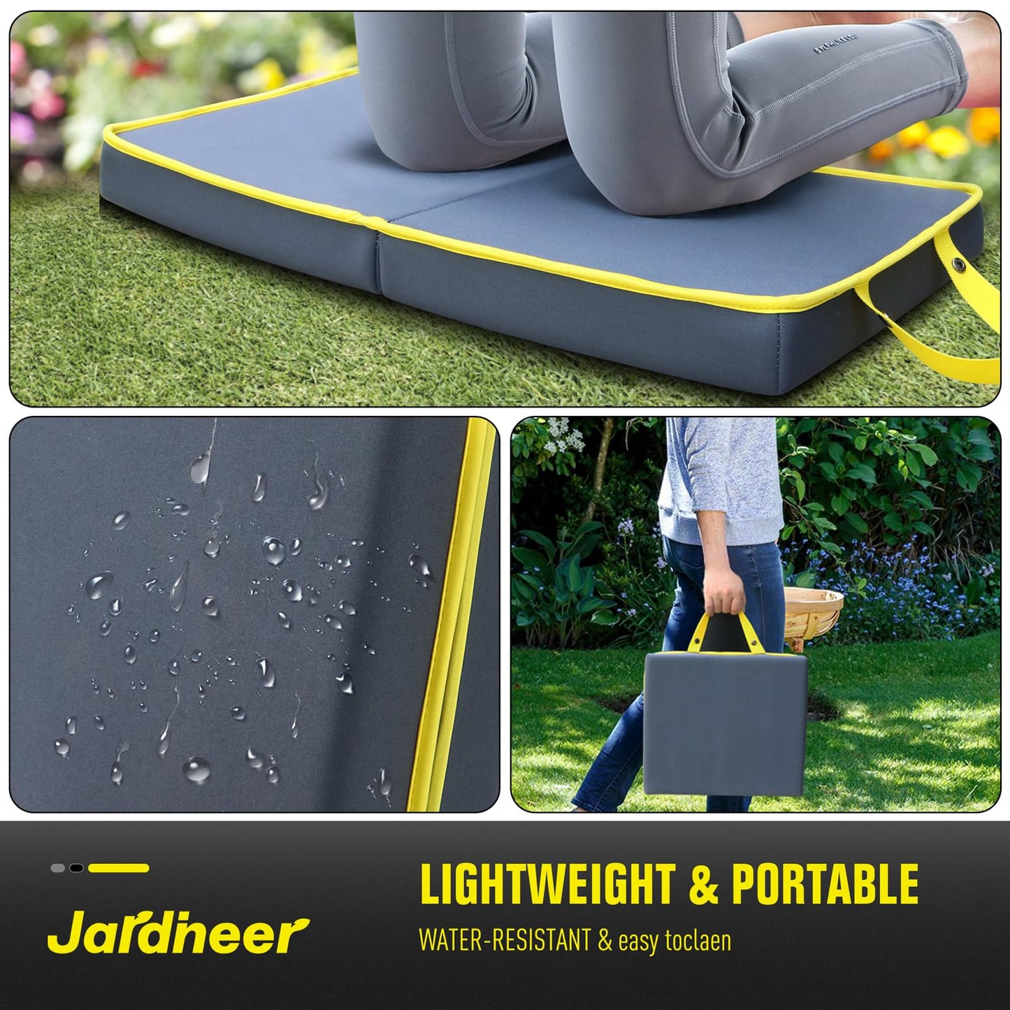 Jardineer Kneeling Pad for Gardening & Extra Thick Knee Pad – Soft Foam Knee Cushion with