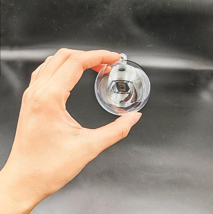Acrylic Hollow Ball, Clear Plastic Fillable Ornaments Ball, DIY Clear Plastic Balls for New Years Present,Xmas Tree,Home Decoration,Wedding,Party (6cm/2.36inch,20pcs)