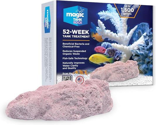 Fish Tank Rocks for Enhancing Water Clarity with Your Regular Cleaning Routine, Fish Friendly Aquarium Rocks, All Natural Aquarium Decor, Medium, Covers 750-1,500 Gallons