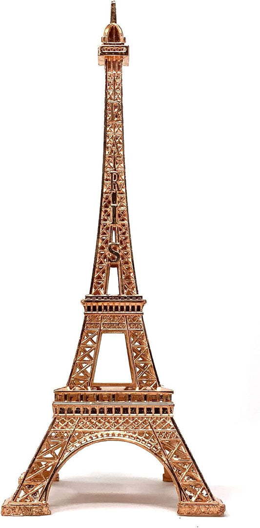 allgala Eiffel Tower Statue Decor Alloy Metal, and Size (07", Rose Gold)