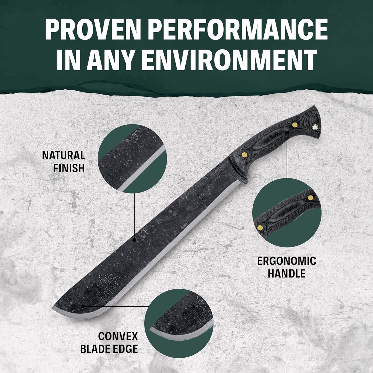 Condor Tool & Knife Outdoor Machete with Micarta Handle