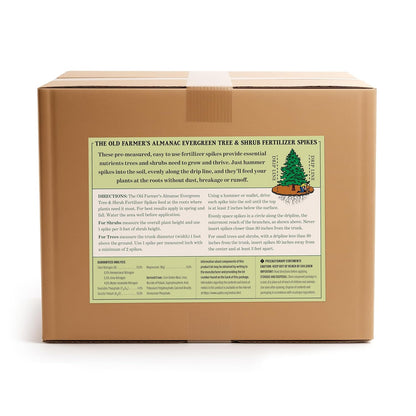 The Old Farmer's Almanac Evergreen Tree & Shrub Fertilizer Spikes, 10-4-10 (72 Spikes - 18.0 Lbs)