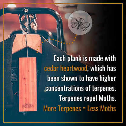 Dr. Killigan’s Moth Traps & Cedar Planks - Clothes Protection Combo – for Preventing and Eliminating Clothing Moths in Closets, Drawers & Storage