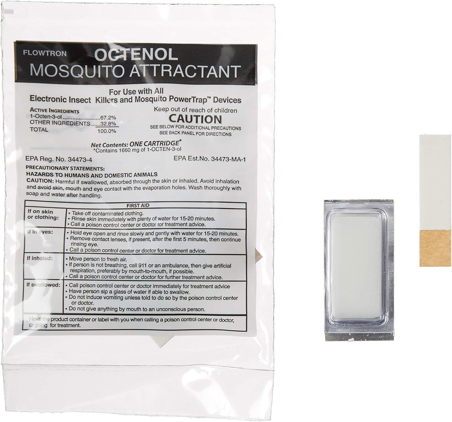 Flowtron MA-1000 Octenol Mosquito Attractant Cartridges (6-Pack), Compatible with BK-15, BK-40, BK-80, MC-9000, FC-8800