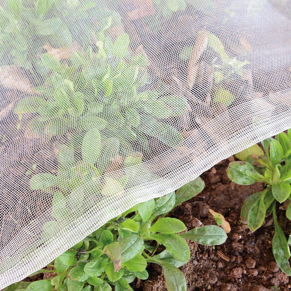 Garden Netting Pest Barrier: 10'x50' Fine Bug Netting for Garden Protection Row Cover Raised Bed Screen Mesh Greenhouse Mosquito Net, Protecting Tree Plants Vegetable Flowers Fruits