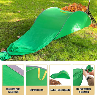 UQM Leaf Collector,Extra Large Portable Pop Up Leaf Bags, Foldable Leaf Pick Up Tools, Reusable Yard Garden Bags for Leaves Lawn Trash