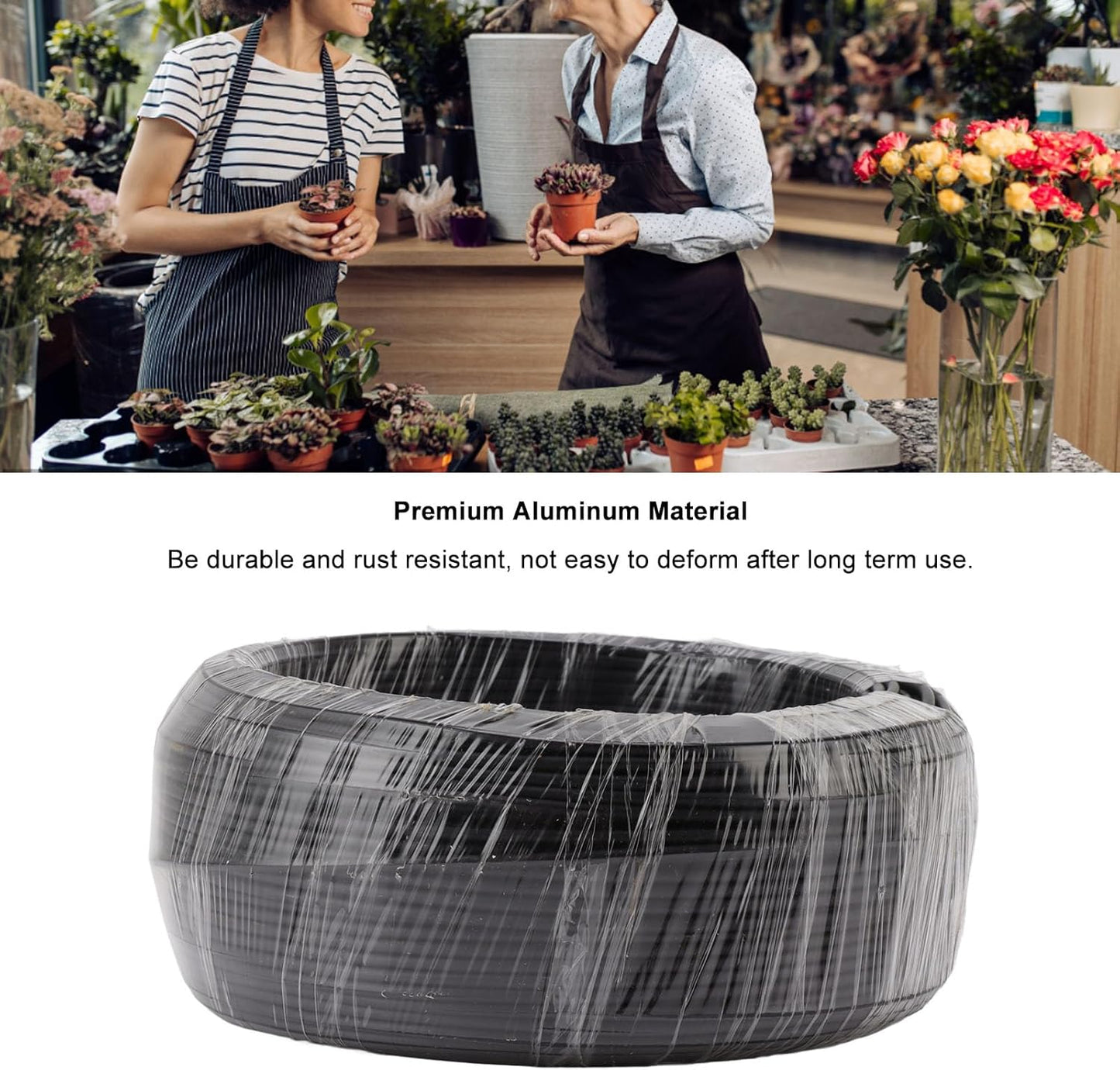 Bonsai Aluminum Wire, 1kg Stable Bonsai Shaping Wires Aluminum Bonsai Plant Training Wire Wires Tools for Bonzai Trees Indoor (Black 2.5mm)
