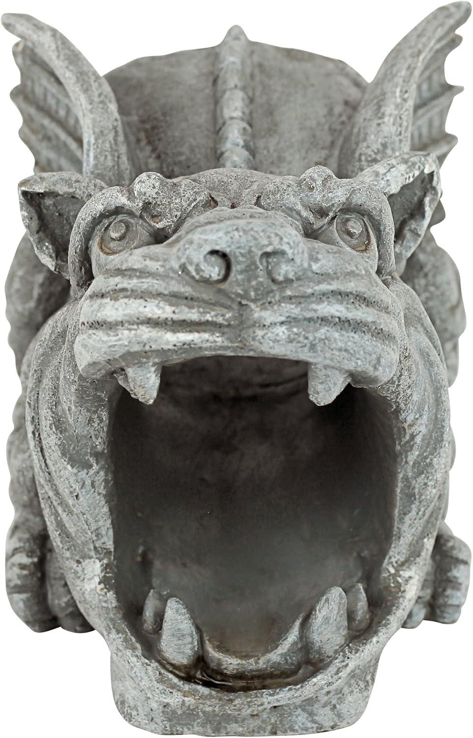 Design Toscano Roland the Gothic Gargoyle Gutter Guardian Rain Downspout Extension Outdoor Statue, 10 Inch Long, Cast Stone Resin, Grey Stone Finish
