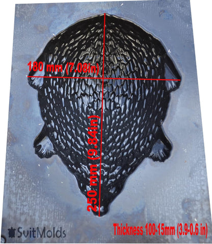 SvitMolds DIY Hedgehog Mold Cement Molds Statues for Garden Garden Decor Molds D84 (Big)