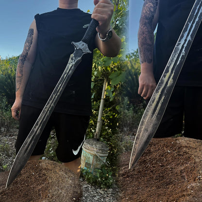 High Manganese Steel Blade Machete for Cutting Trees Heavy Duty Full Tang Outdoor Survival Hunting Tactical Sword