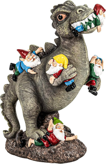 Dinosaur Gnomes Garden Statues Garden Decor Yard Decorations Outdoor, Patio, Yard, Lawn Ornaments Unique Housewarming Gifts for Women, Mom for Mothers Day