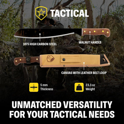 Condor Tool & Knife Tactical Machete with Walnut Handle