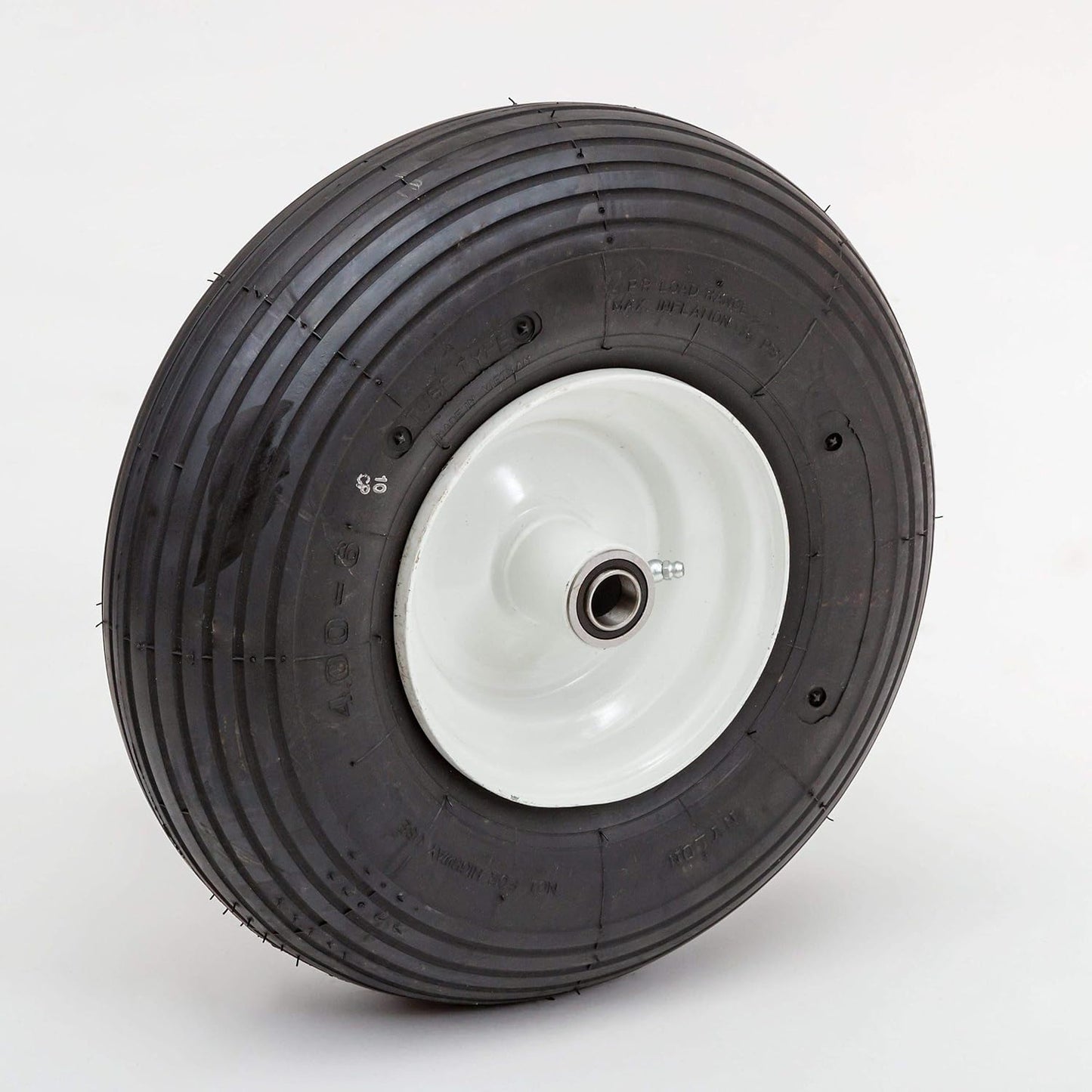 Air-Filled Replacement Wheel | Tire for Wagon, Garden Cart, Wheelbarrow | 4.00-6 Wheel Size | Hub/Bearing Size Options