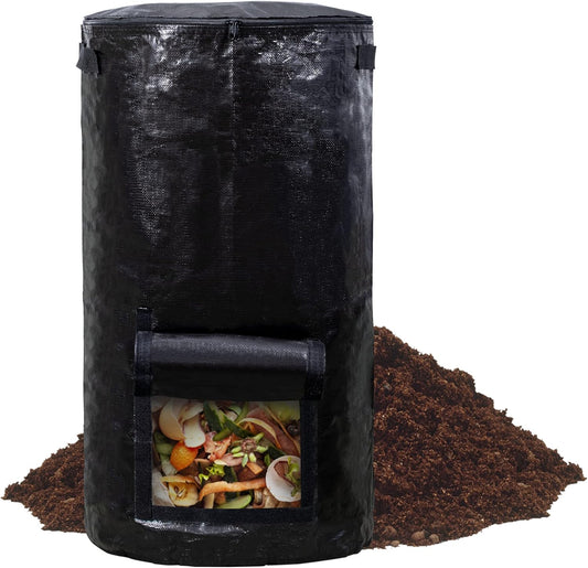MyLifeUNIT Compost Bins Outdoor, Composting Bin for Outside Garden, Reusable Garden Yard Waste Bag