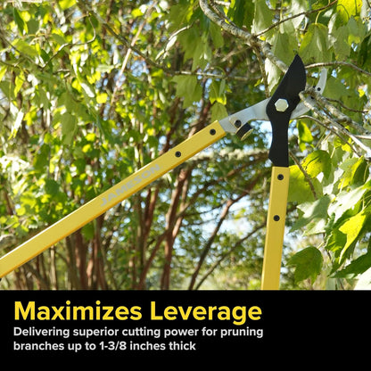 Jameson Professional 27" Bypass Lopper | 1-3/8" Cutting Capacity | Non-Stick Blade | Aircraft-Grade Aluminum Frame | Cushioned Grips | Gardening & Landscaping Tool