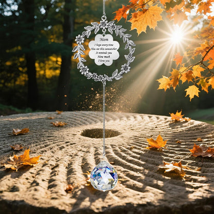 Gifts for Mom, Suncatcher Birthday Gifts for Mom from Daughter Son, Sun Catcher for Christmas Birthday Mothers Day Thanksgiving