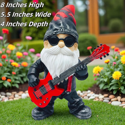 Funny Garden Gnomes Statues Yard Decorations Outdoor Garden Decor, 8” Hippie Gnomes Garden Statues, Patio, Lawn Ornament, Gardening Gifts for Women for Housewarming