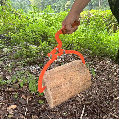 13 Inch Orange Log Tongs, Claw Skidding Tong Logging Skidding Tongs with Non Slip Grip, Log Lifting Tools for Handling, Dragging & Carrying Tool