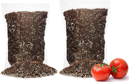 GARDENERA Organic Potting Soil for Tomato Plants - 10 Quart - Hand-Mixed with Natural Ingredients for Optimal Growth and Nutrient Retention