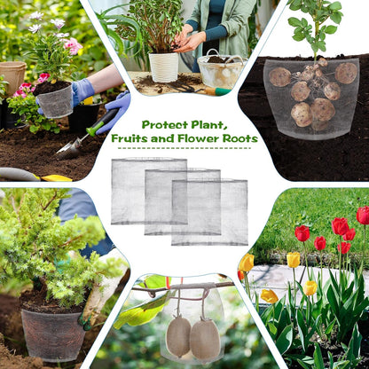 80 Pcs 1 Gallon Gopher and Vole Wire Mesh Basket Bulk Stainless Steel Plant Root Protector Gopher Cages for Garden Planting Underground Plant Protection