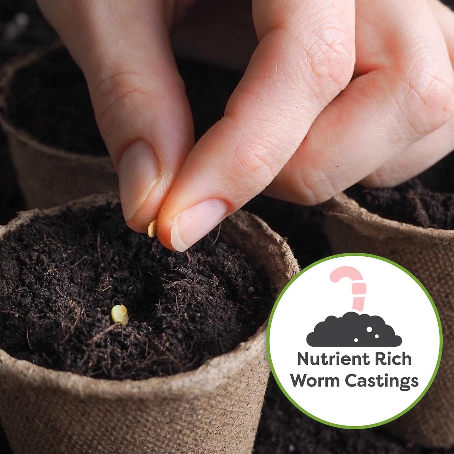Perfect Plants Organic Seed Starter Soil Mix 4qt. | Contains Worm Castings and Mycorrhizae | Balanced Seed Sprouting Medium